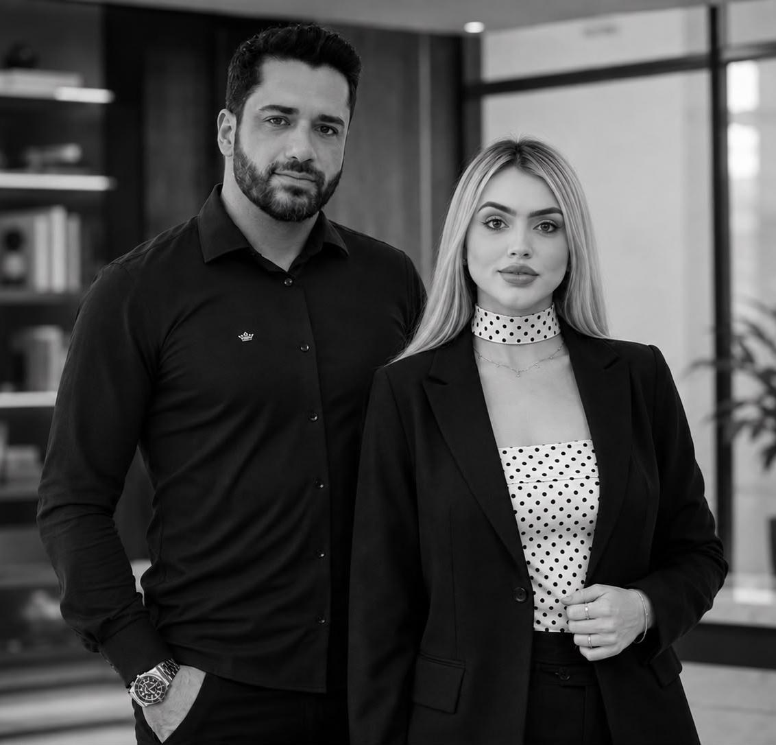 Bruno Bombassaro e Nicole Scistowski, da SCARO Negócios Imobiliários