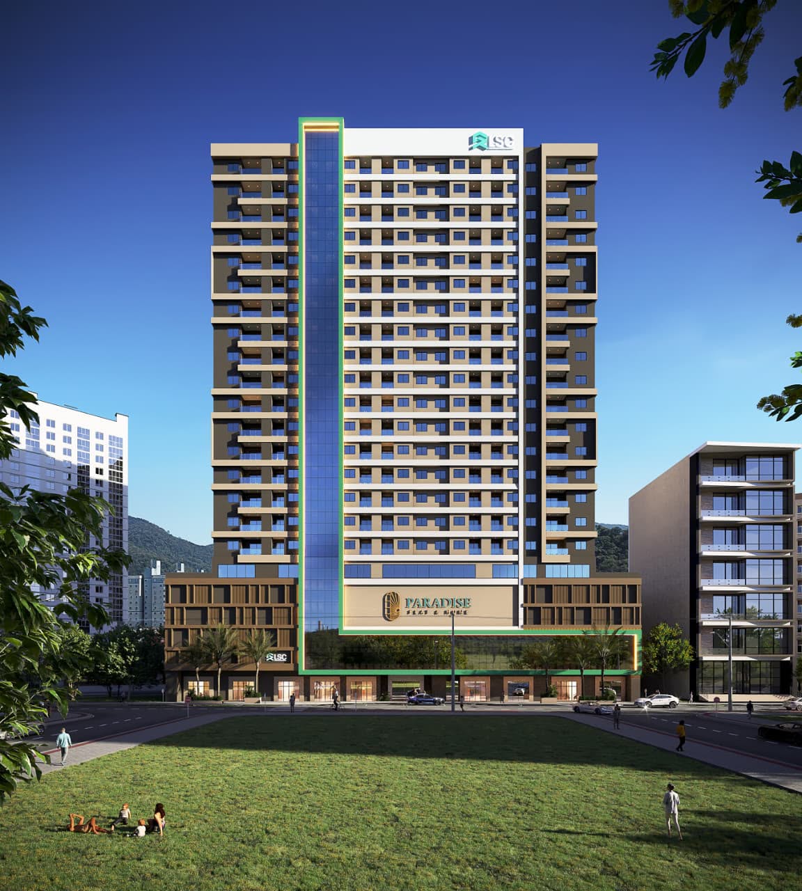 Fachada do Paradise Home Flats